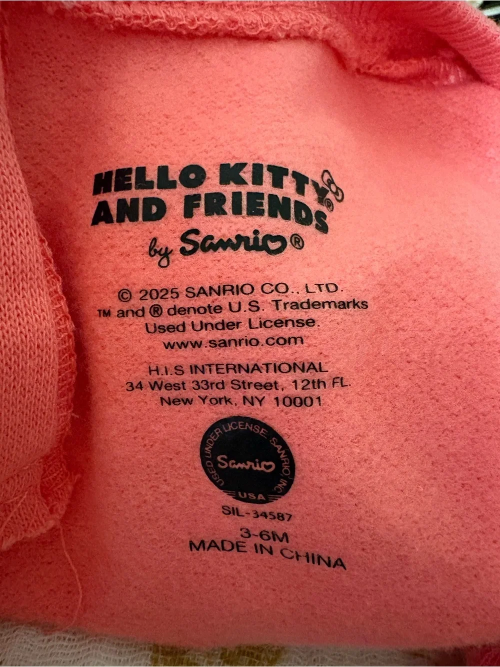 Sanrio Coral Pink Hello Kitty & Friends Kids Pajama Set